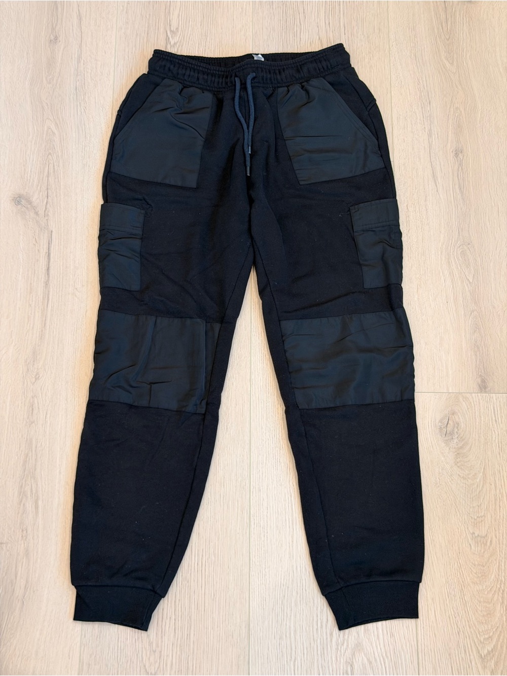 ALO Yoga Black Patchwork Utility Joggers